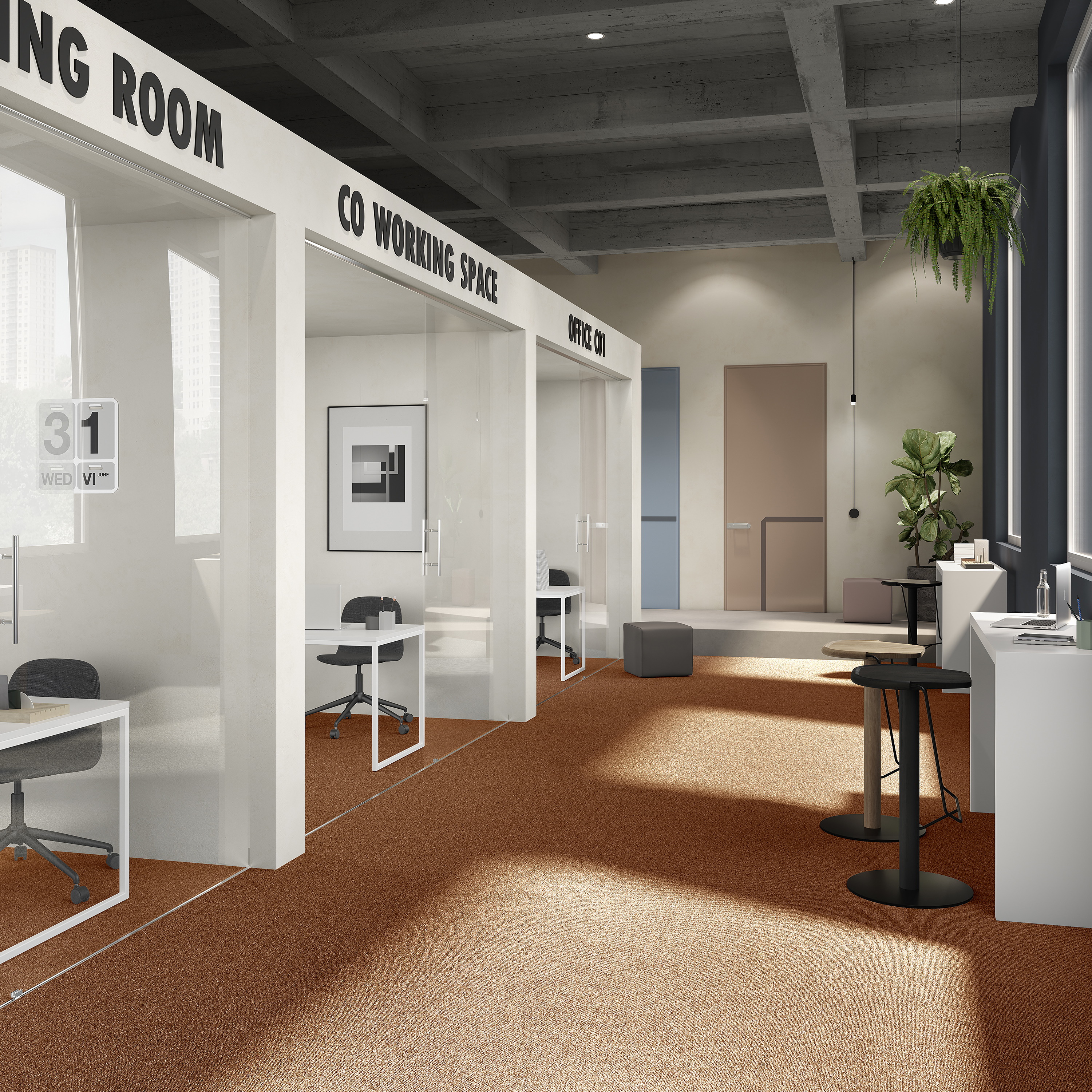 Ковровая плитка Medusa Tile 84 (500*500*5 мм) — купить в Миллерово