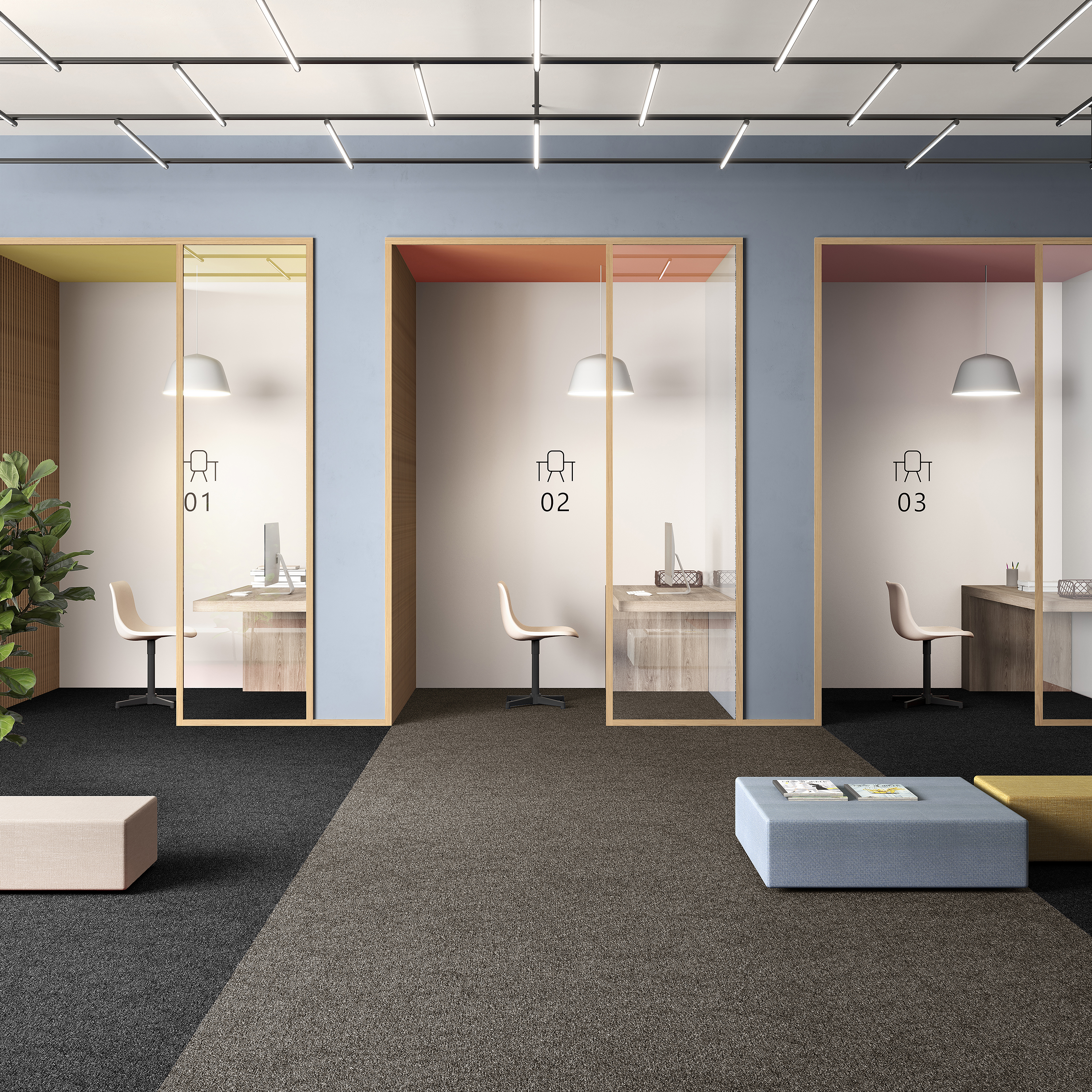 Ковровая плитка Medusa Tile 43 (500*500*5 мм) — купить в Миллерово