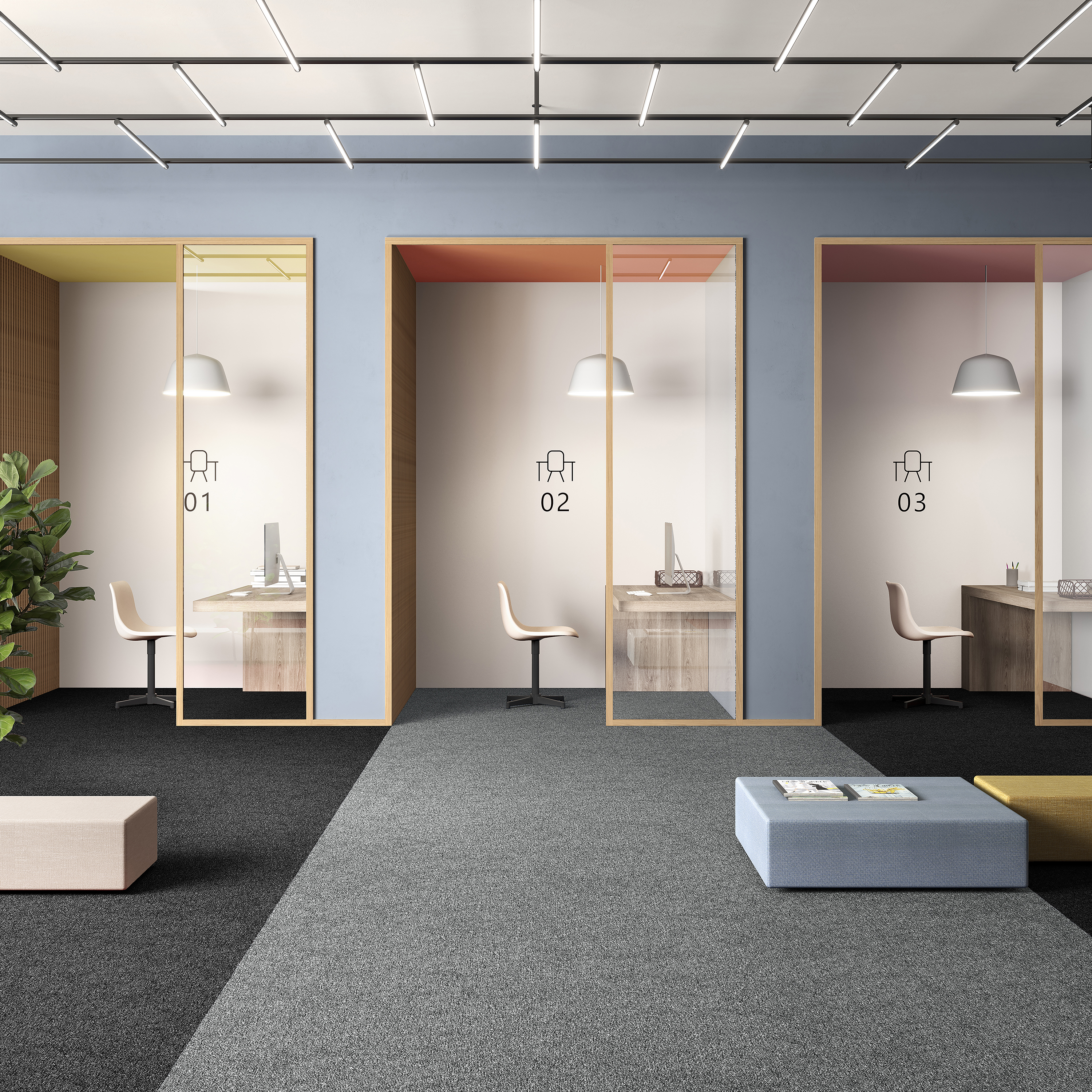 Ковровая плитка Medusa Tile 90 (500*500*5 мм) — купить в Миллерово